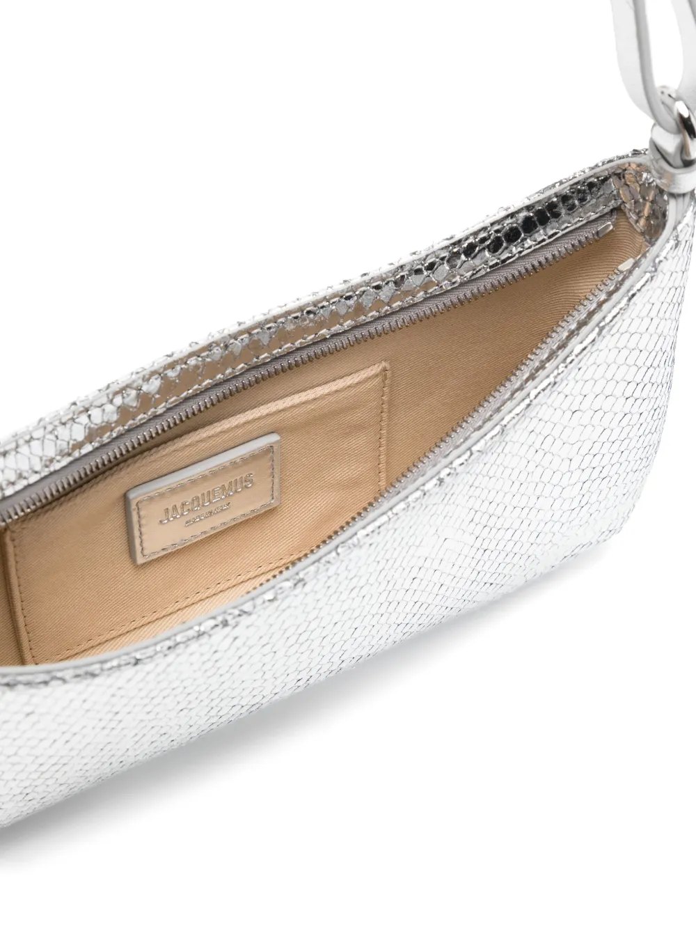 Jacquemus The Bisou Perle tas Zilver