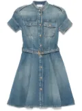 Alexander McQueen denim mini dress - Blue