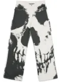 Alexander McQueen skull-print trousers - Neutrals