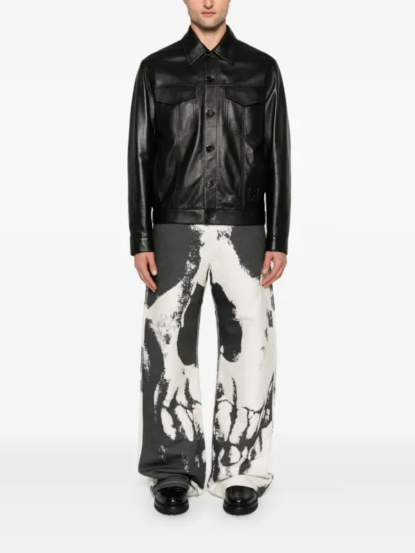 Alexander McQueen skull-print Trousers | Neutrals | FARFETCH