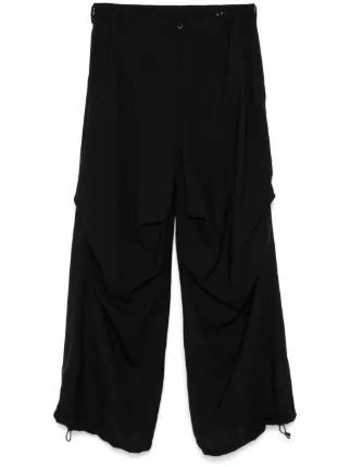 21AW Maison Margiela ドローストリング パンツ Maison Margiela ドローストリング ストレートパンツ | ブラウン