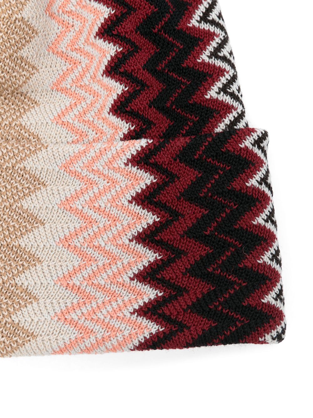 Missoni Muts met zigzag patroon - Beige