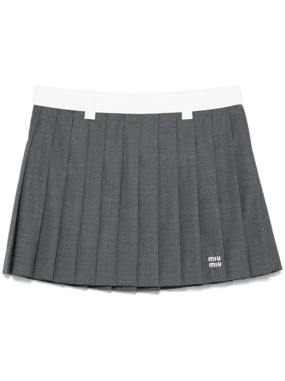 MIU MIU PLEATED MINI SKIRT