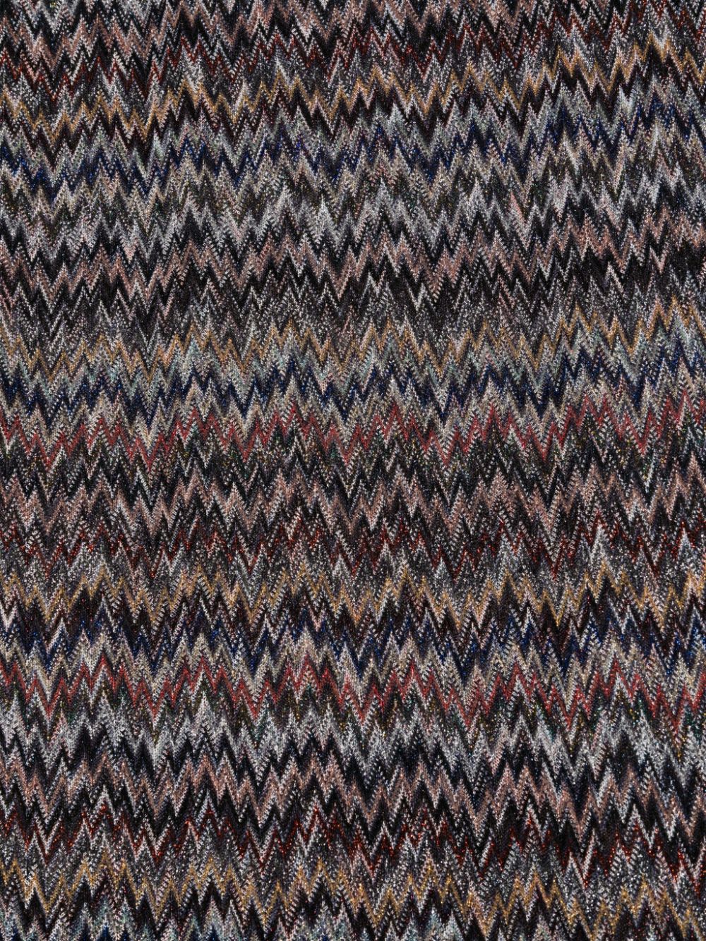 Missoni zigzag-woven scarf - Blauw