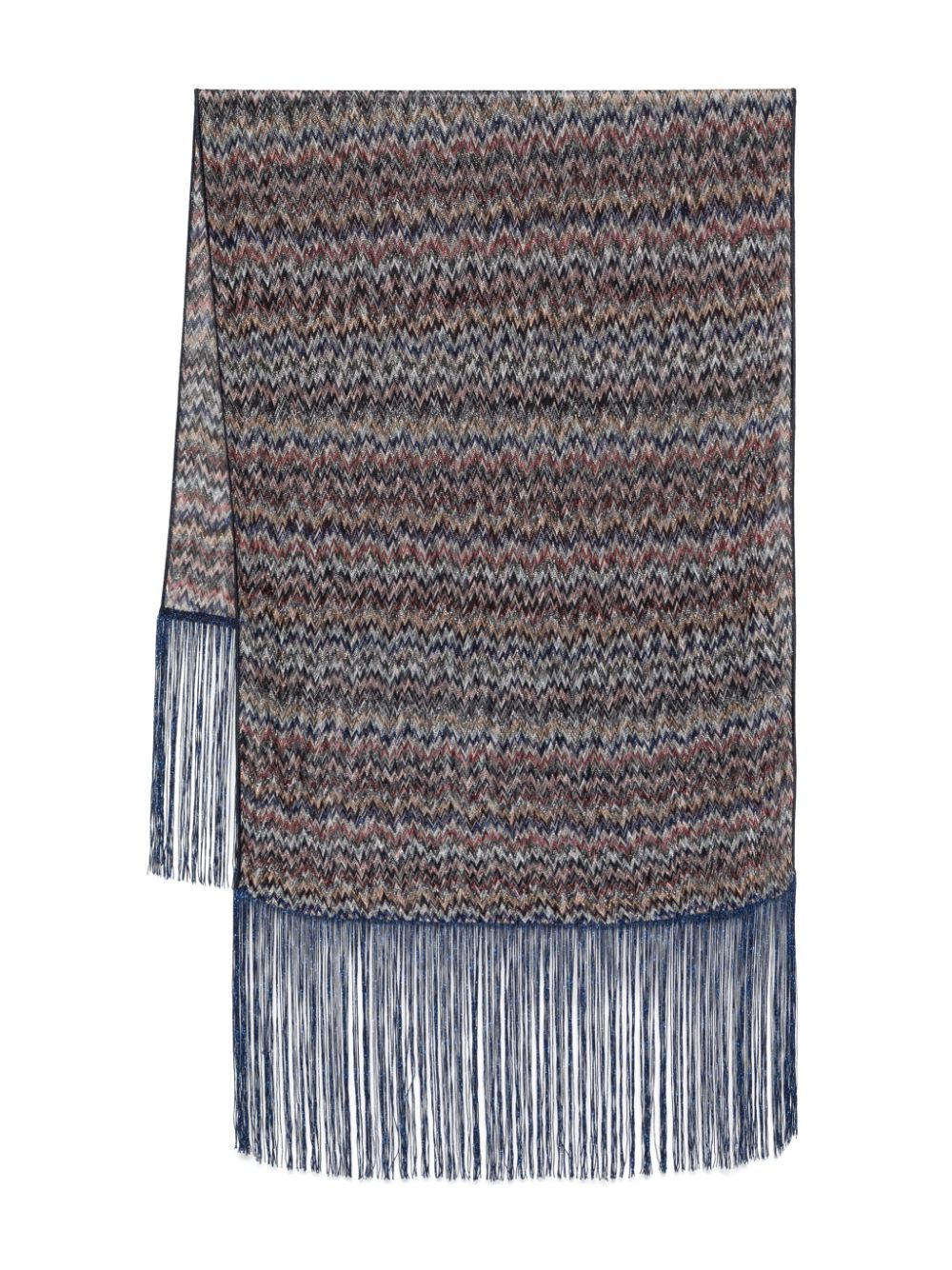 zigzag-woven scarf