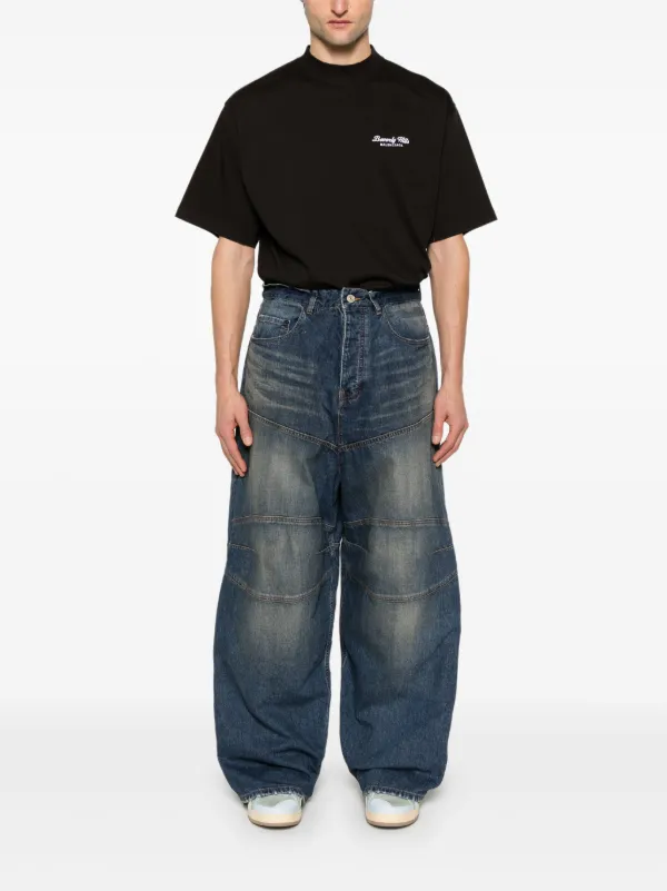 Balenciaga logo-patch Jeans | Blue | FARFETCH