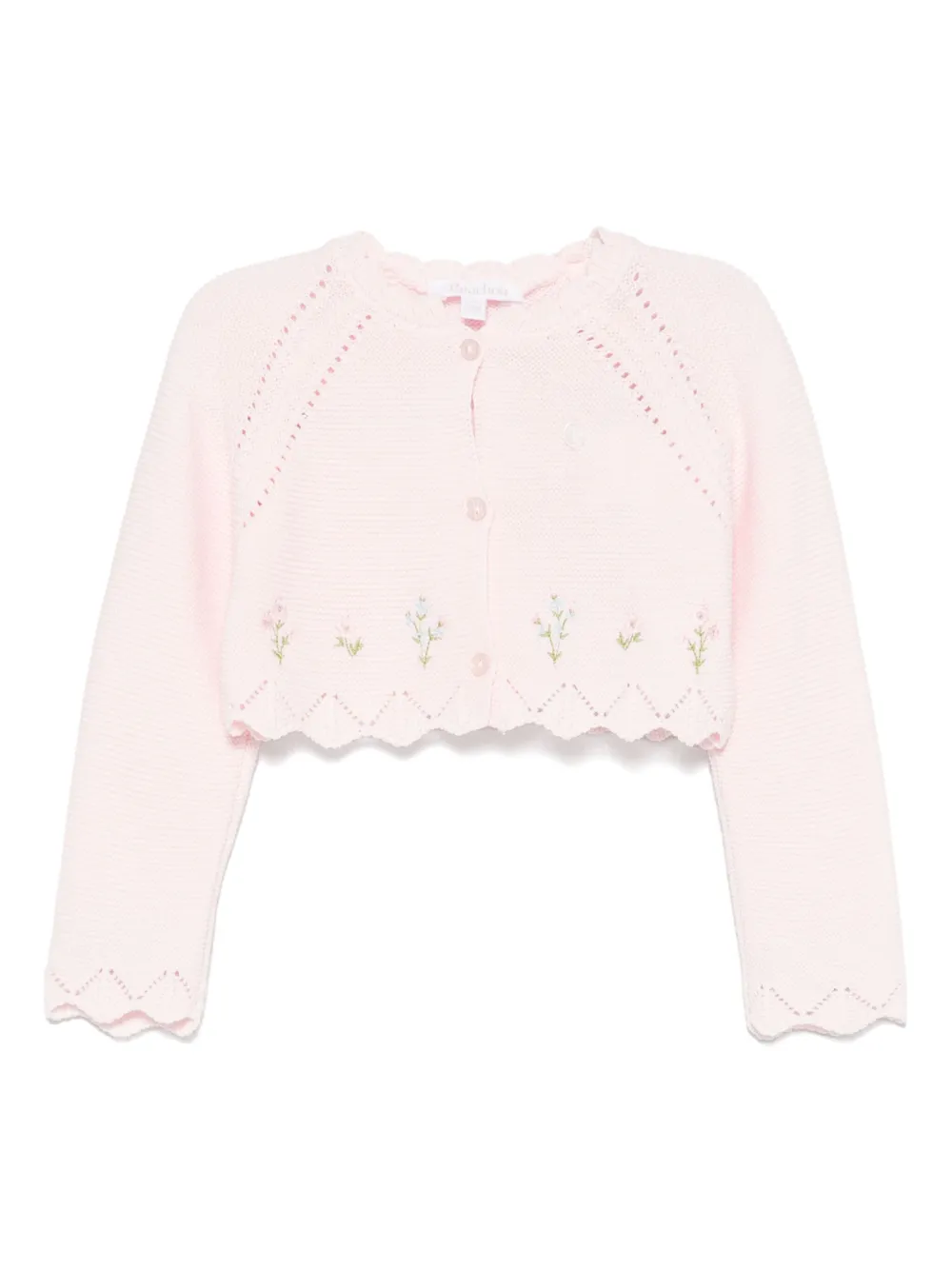 Patachou Vest met geborduurde bloe Roze