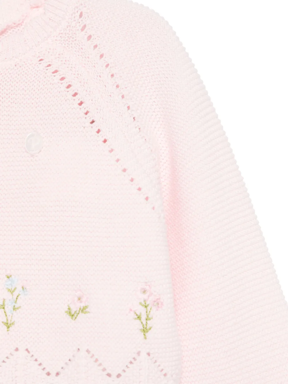 Patachou Vest met geborduurde bloemen Roze