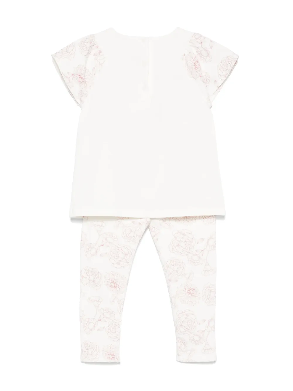 Patachou Top en legging met bloemenprint Roze
