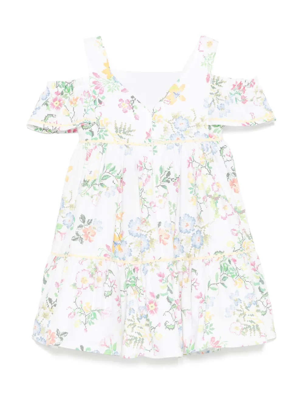 Patachou Jurk met bloemenprint Wit