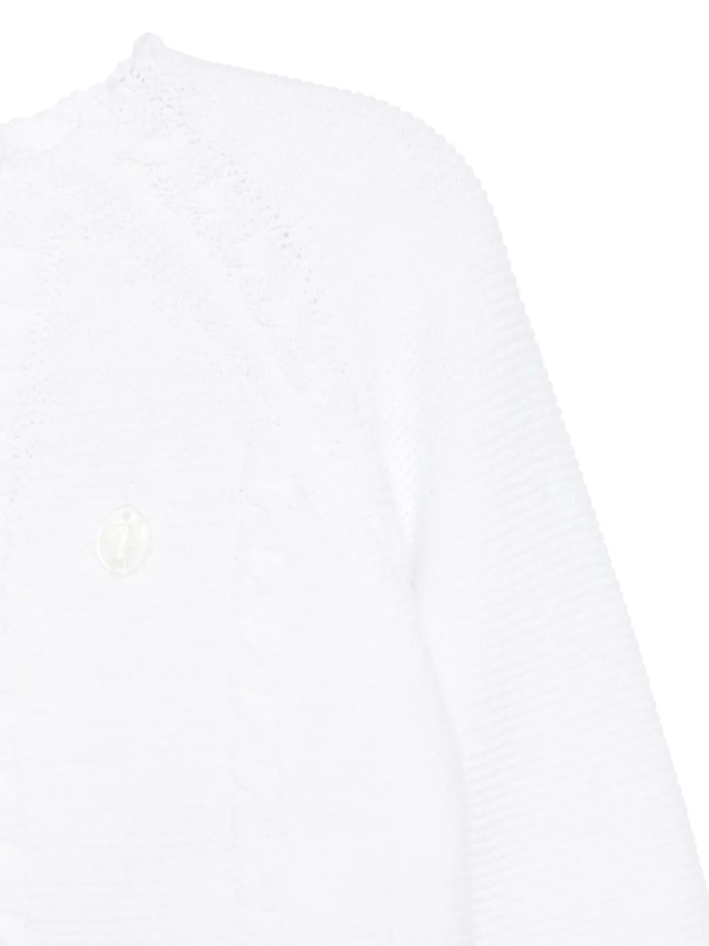 Patachou Vest met gewelfde afwerking Wit