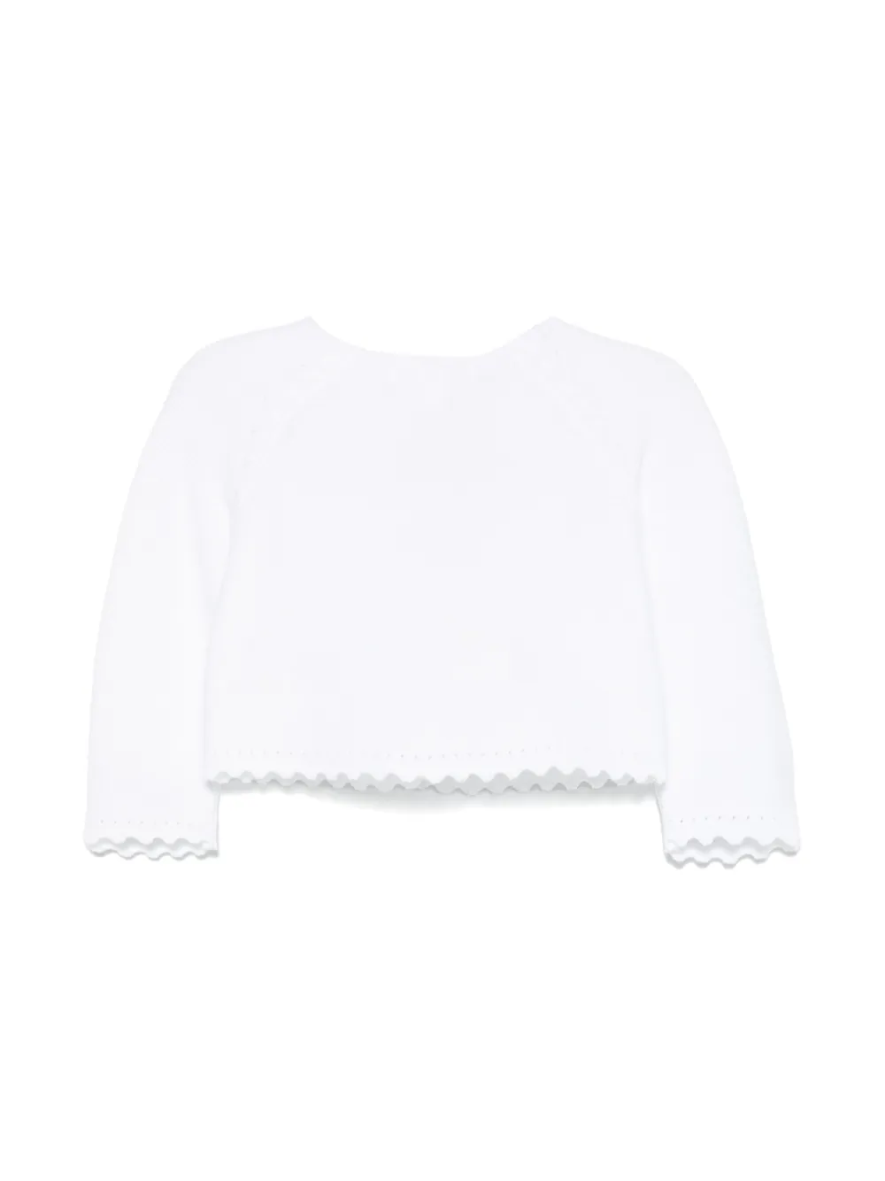 Patachou Vest met gewelfde afwerking Wit