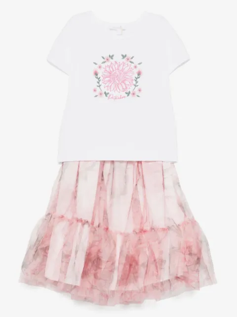 Patachou floral-print skirt set