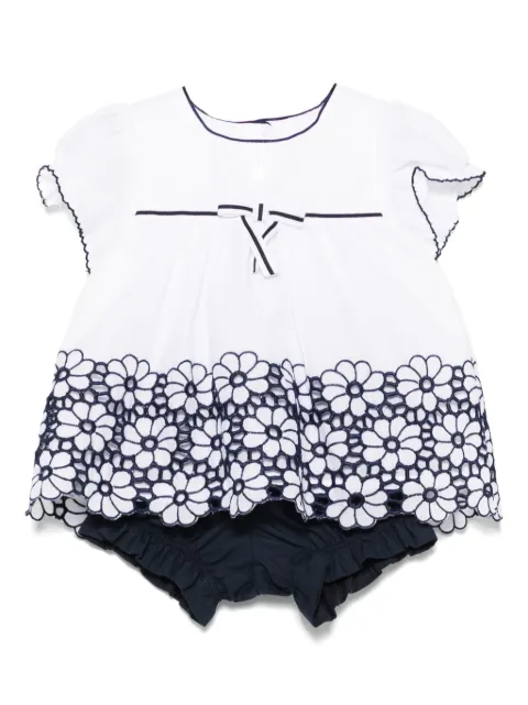 Patachou set de shorts con bordado floral
