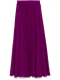 Elie Saab silk maxi skirt - Purple