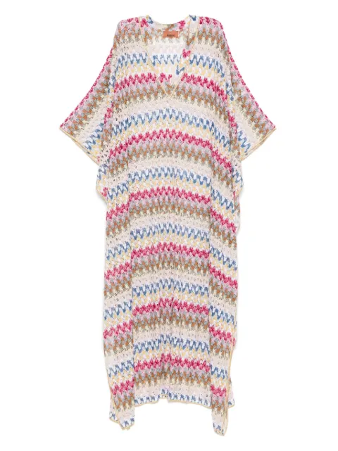 Missoni lamé crochet beach cover-up