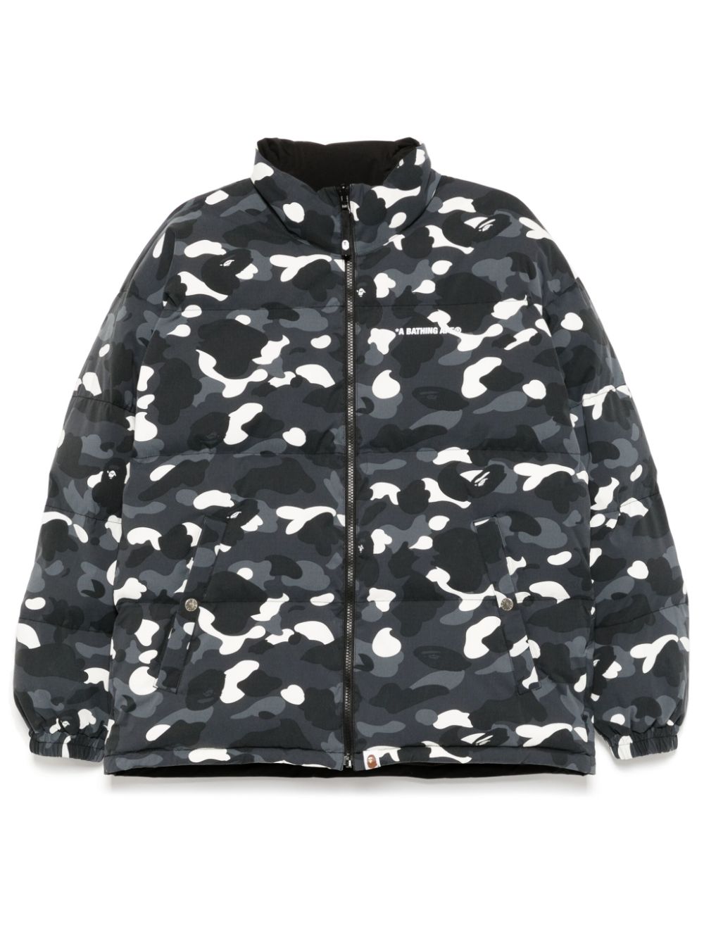 A BATHING APE City Camo omkeerbaar donsjack BLACK