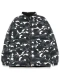 A BATHING APE® city camo reversible down jacket - BLACK