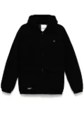 CHOCOOLATE logo-patch hooded jacket - Black