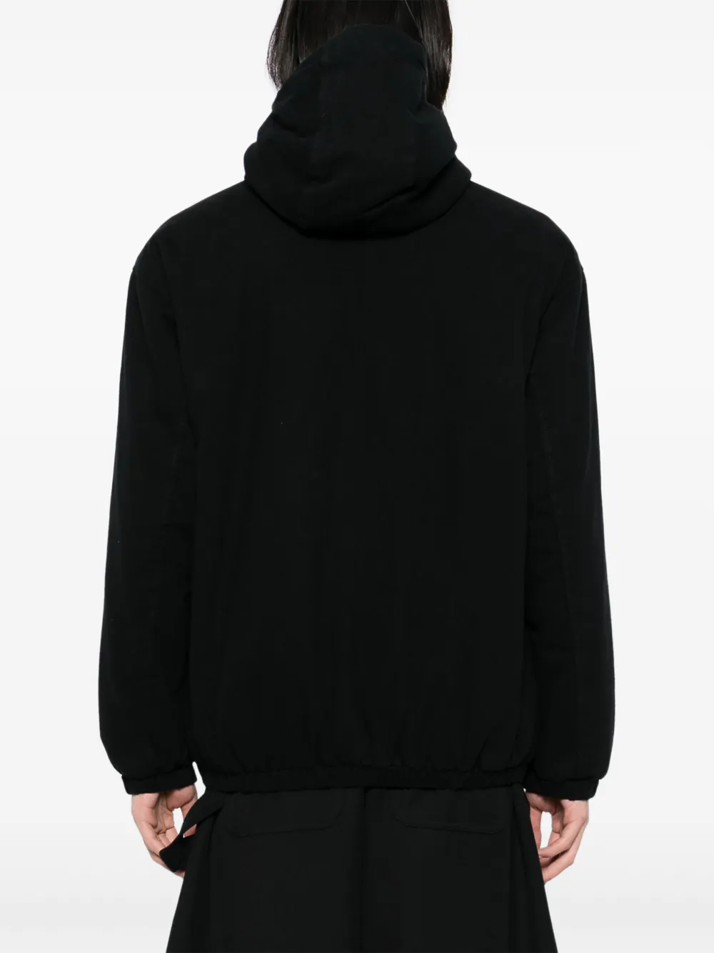 CHOCOOLATE Jack met capuchon en logopatch Zwart