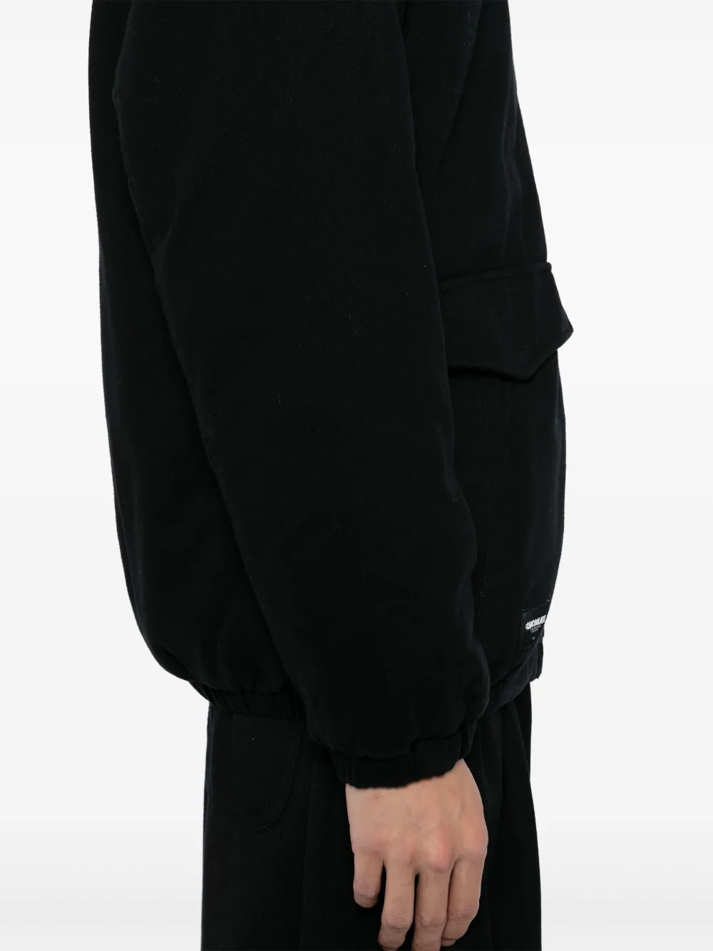 CHOCOOLATE Jack met capuchon en logopatch Zwart