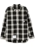 izzue checked shirt - Black