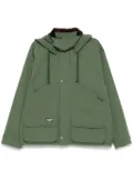 CHOCOOLATE layered hooded jacket - Green