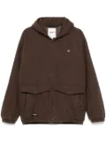 CHOCOOLATE logo-patch hooded jacket - Brown
