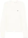 b+ab buttoned-hem jumper - White