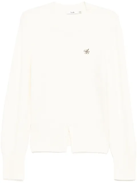 b+ab buttoned-hem jumper
