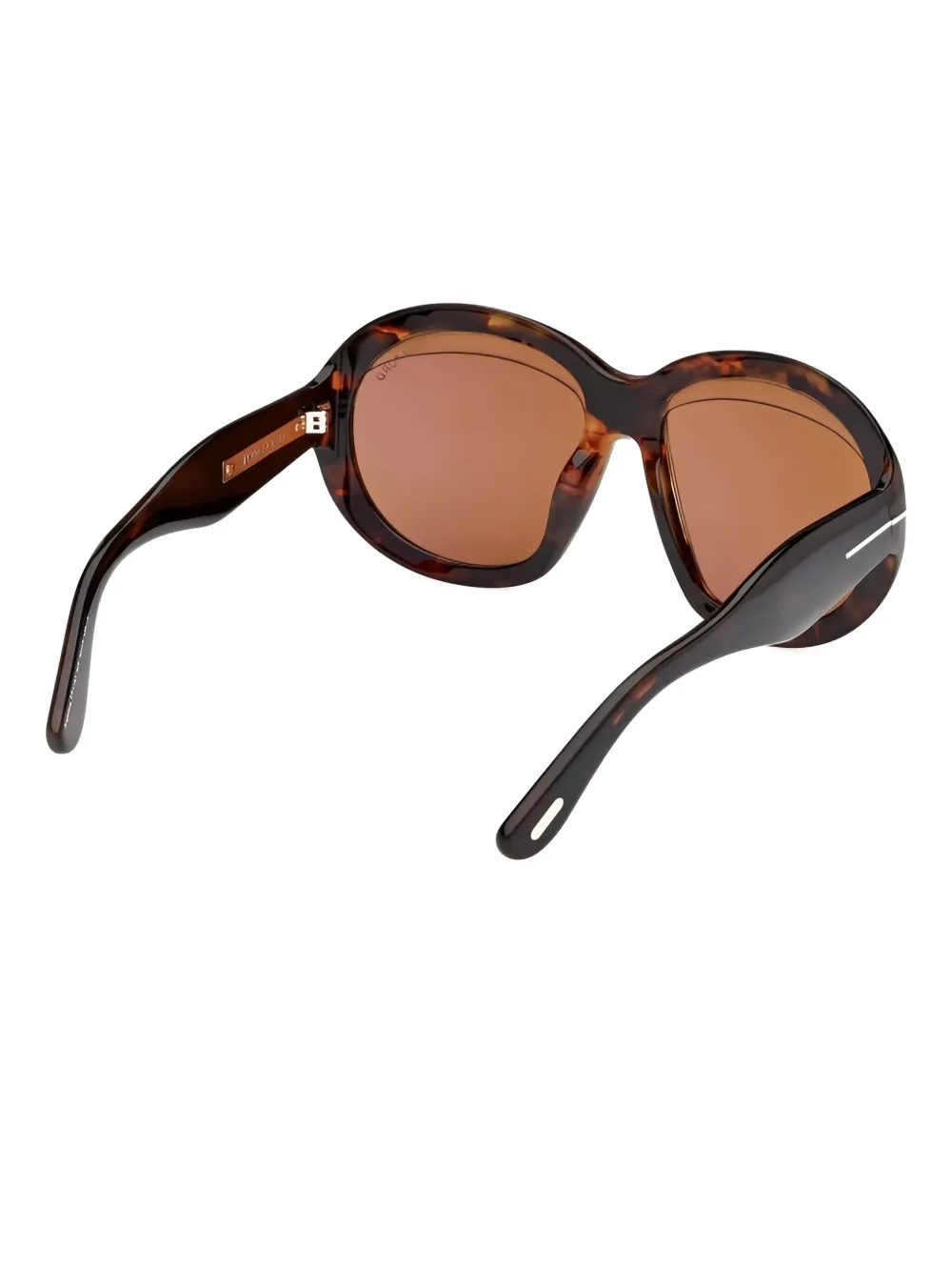 TOM FORD Eyewear Angellica tortoiseshell oval-frame sunglasses Bruin