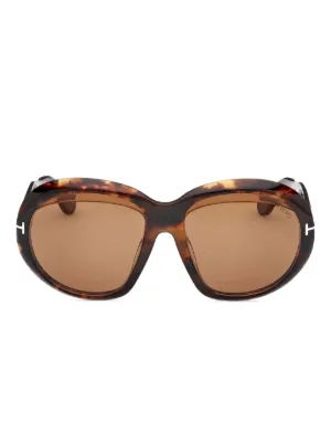 TOM FORD Eyewear TF1155 スクエアフレーム サングラス | ブラウン