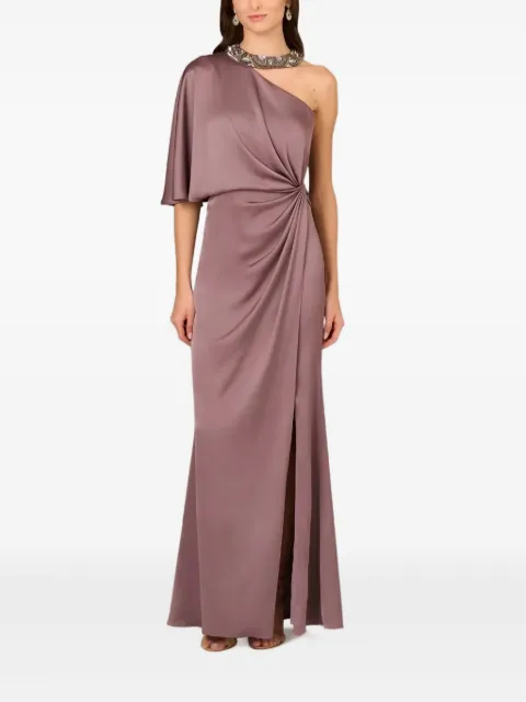 Aidan Mattox bead-embellished one-shoulder dress