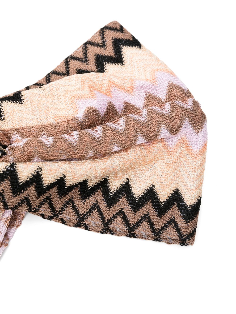 Missoni zigzag-woven hairband - Neutrals