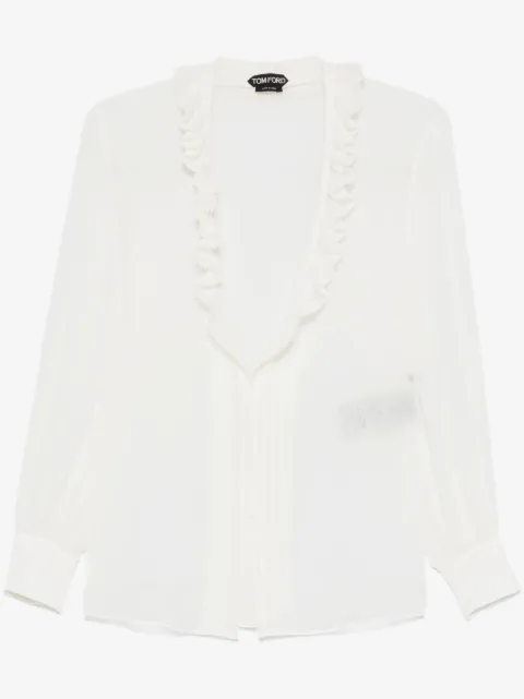 TOM FORD ruffle-detailed blouse