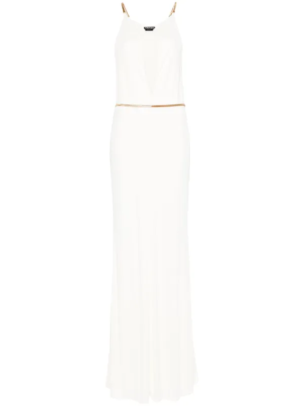 【関税＆送料込み】Tom Ford Dresses LONG DRESS WITH CUT OUT AND CHAIN CLOSURE | Tom Ford Fashion