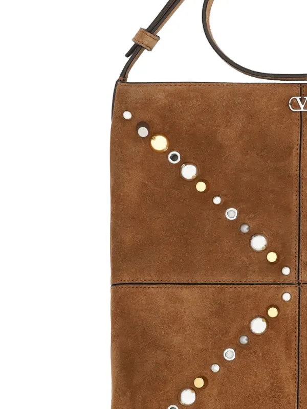 Valentino Garavani Small Nellcôte Cross Body Bag | Brown