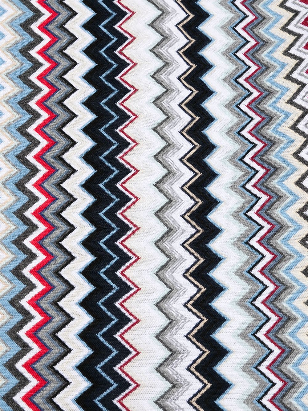 Missoni Sjaal met zigzag patroon - Blauw