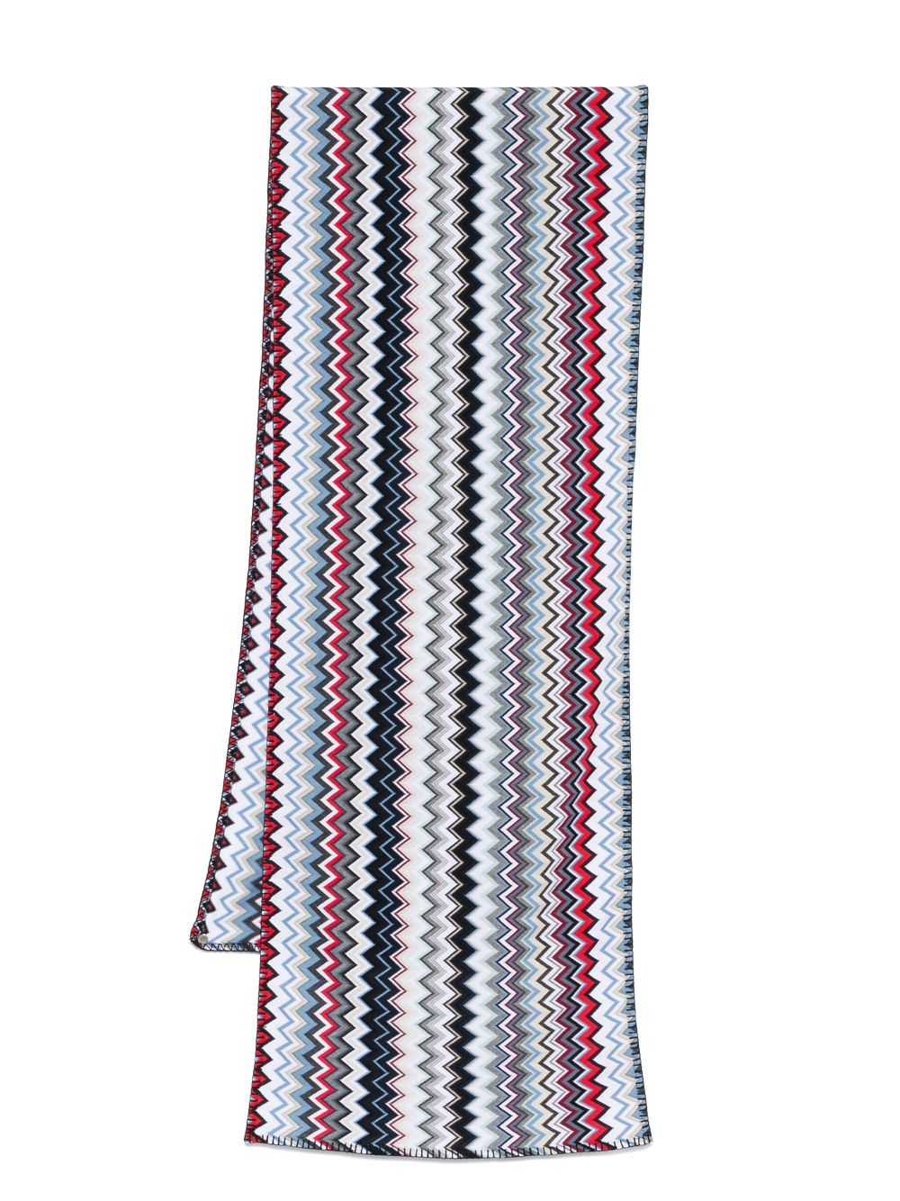 Missoni zigzag-woven scarf - Blue