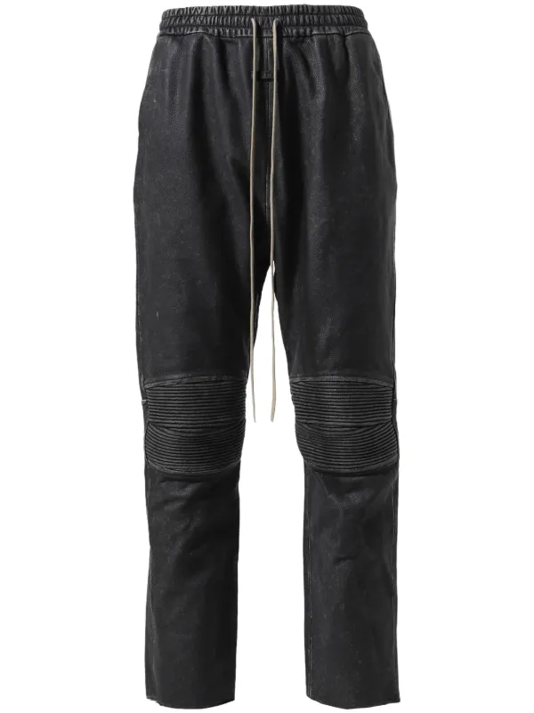 Fear Of God レザー トラックパンツ | ブラック | FARFETCH JP