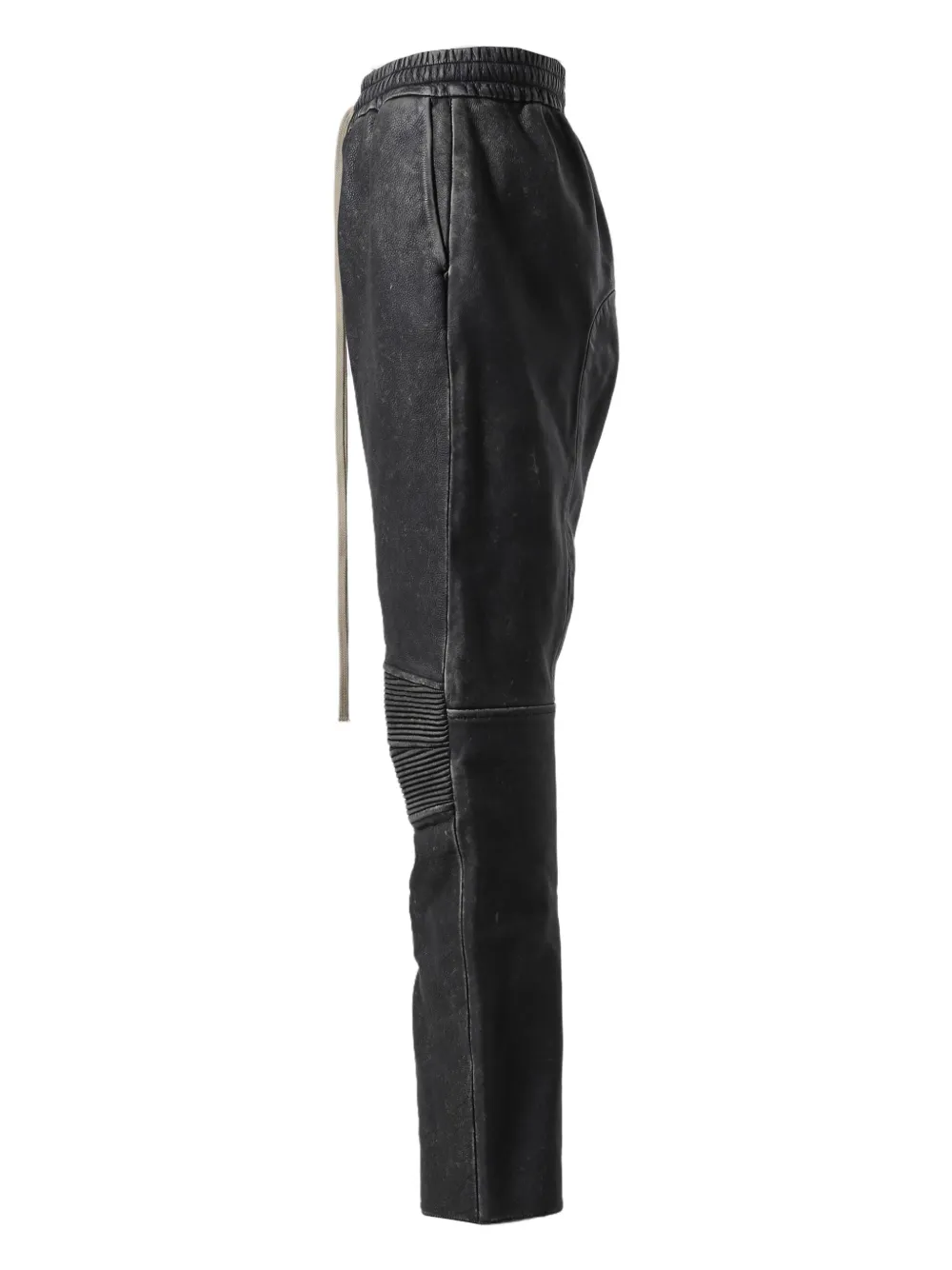 Fear Of God Leather Track Pants In Black