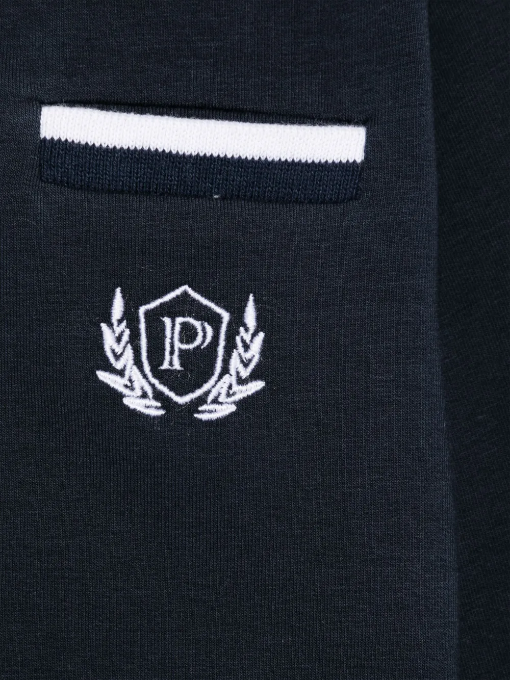 Patachou Sweater met geborduurd logo Blauw
