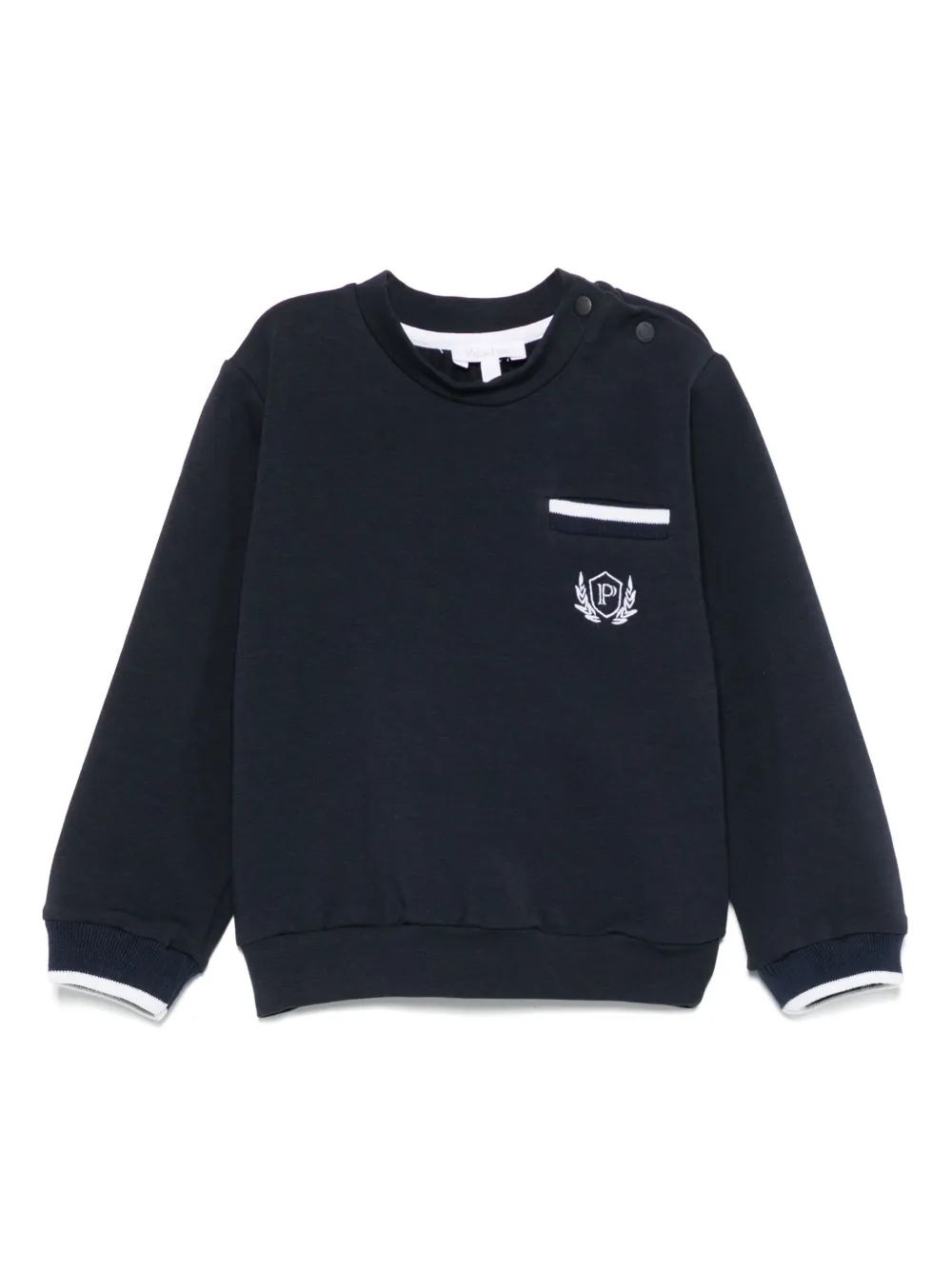 Patachou Felpa con logo ricamato - Blu