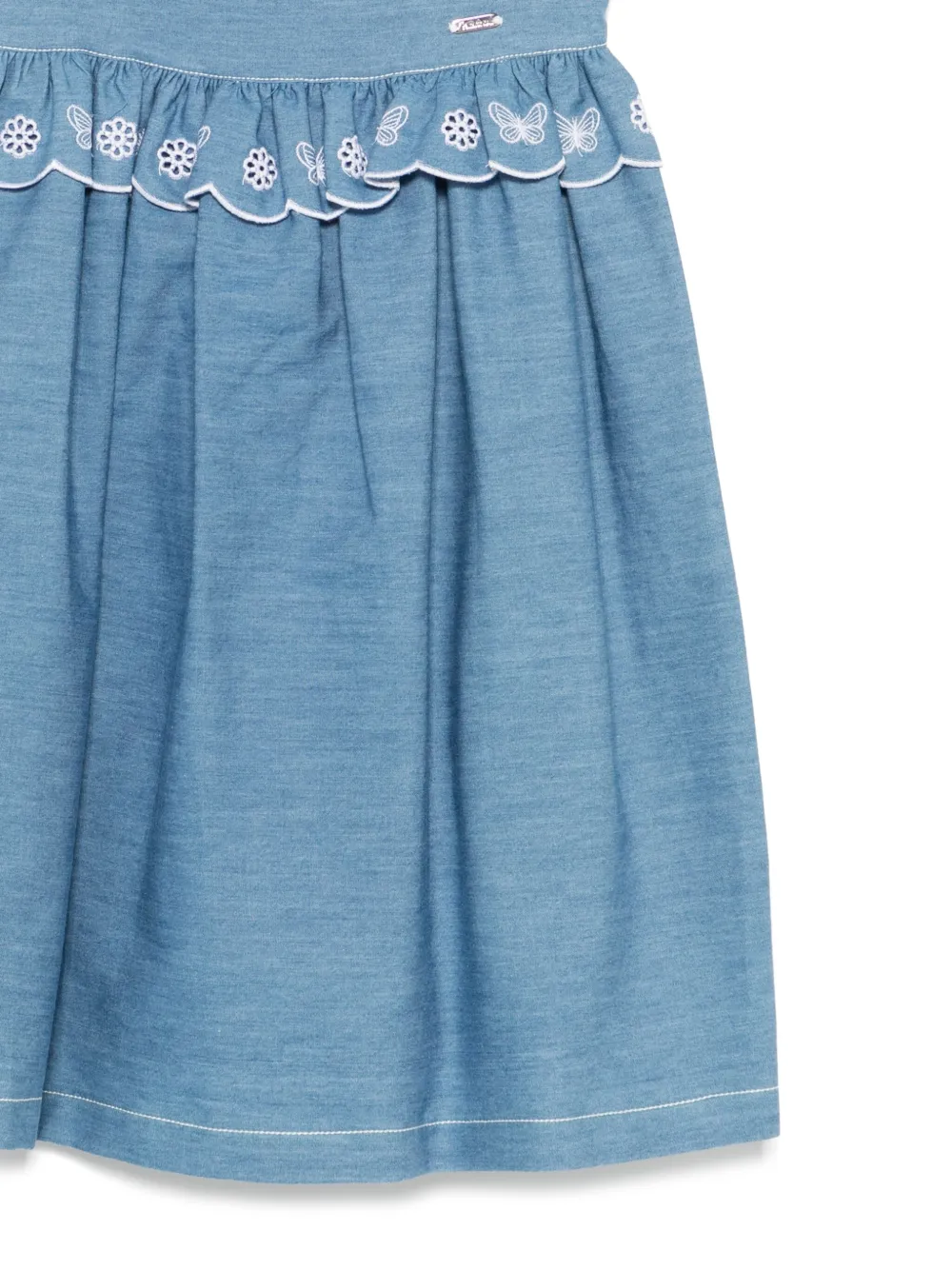 Patachou Jurk met geborduurd detail Blauw