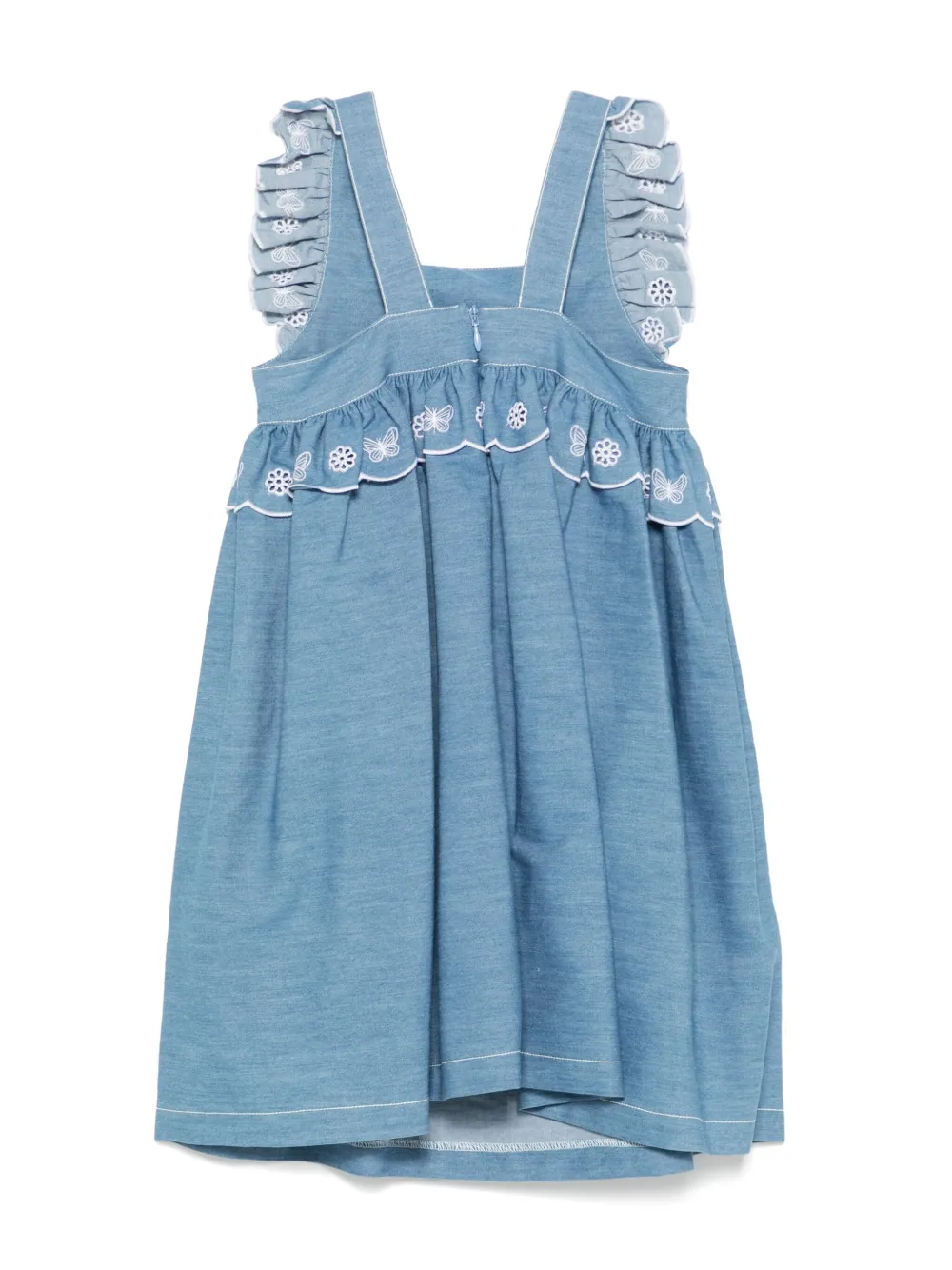 Patachou Jurk met geborduurd detail Blauw