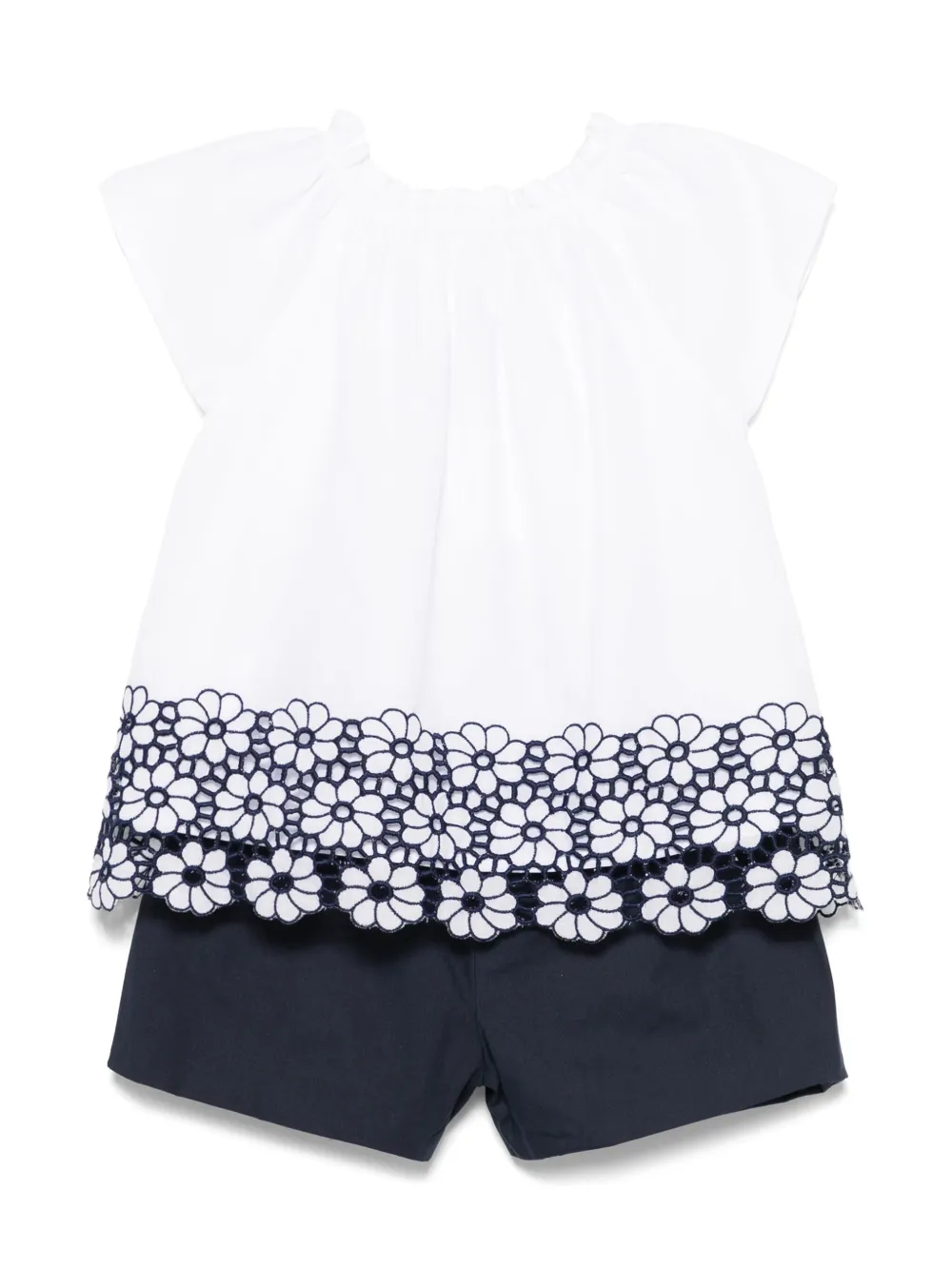 Patachou ensemble blouse-short à fleurs brodées | Blouses | Image 2