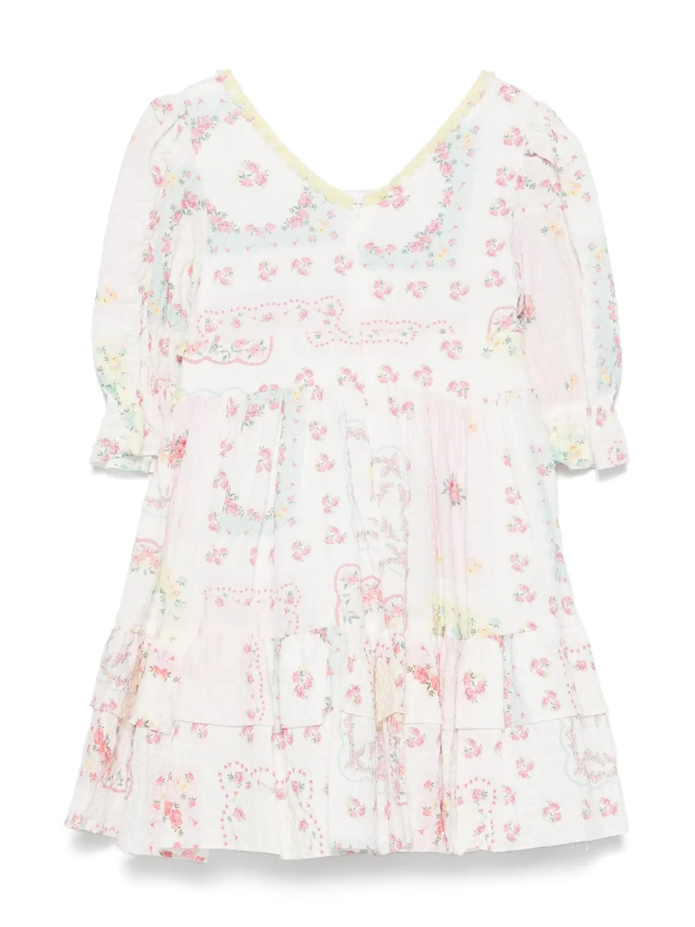 Patachou Jurk met bloemenprint Wit