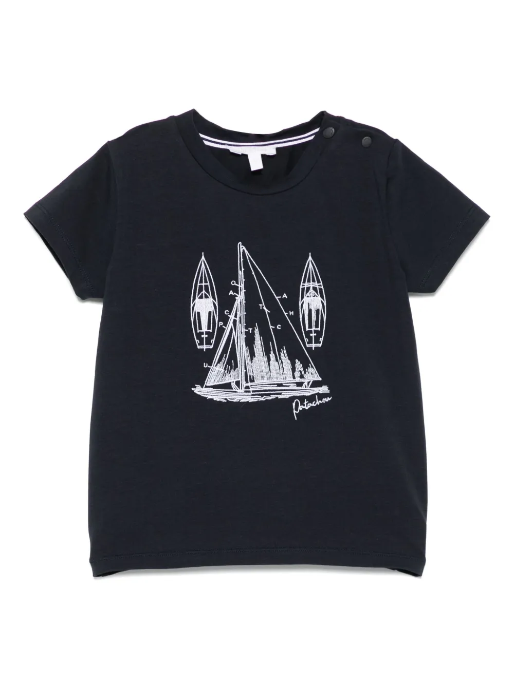 Patachou T-shirt met borduurwerk Blauw