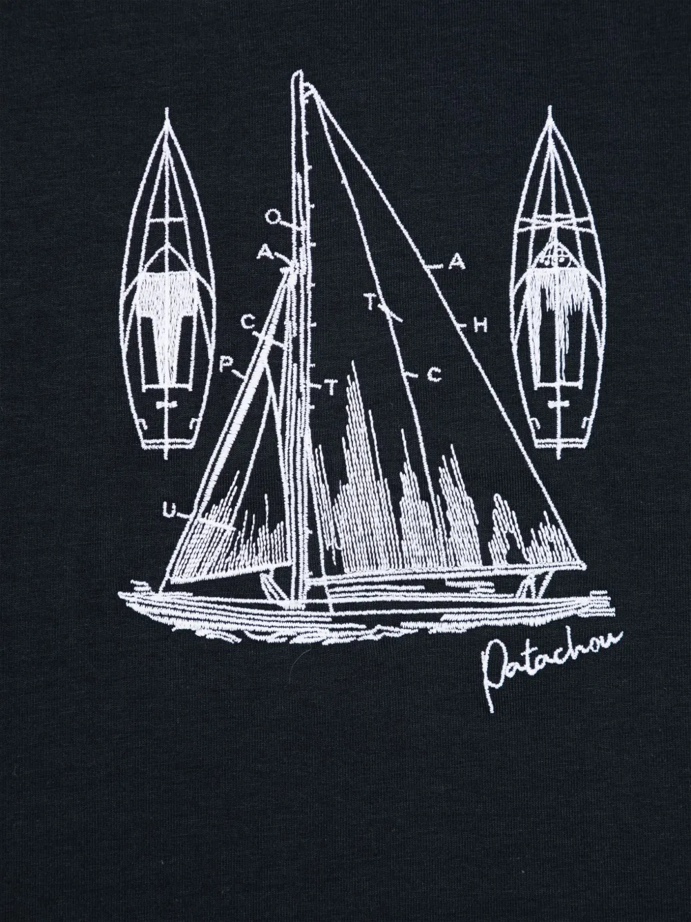 Patachou T-shirt met borduurwerk Blauw