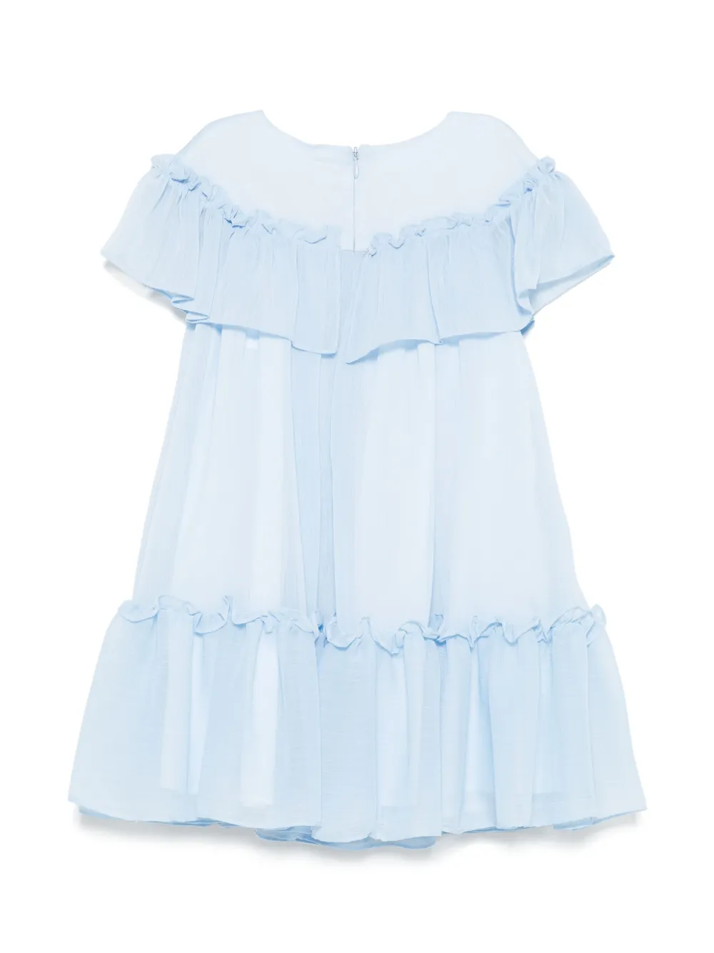 Patachou Jurk met ruches Blauw